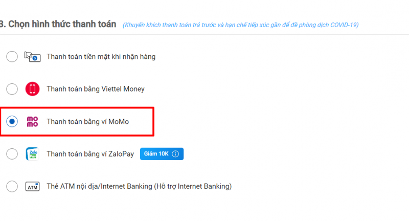 Hướng dẫn thanh toán