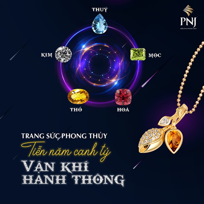 Dây chuyền phong thủy ngũ hành